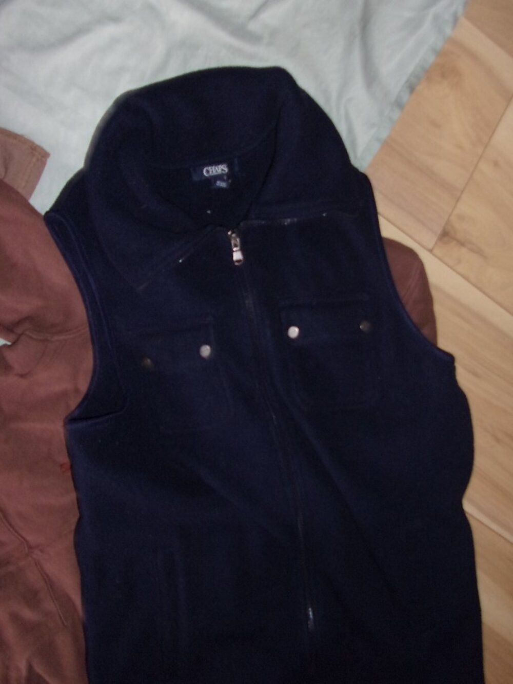 size large womens outdoor wear coat vest gorpcore blue